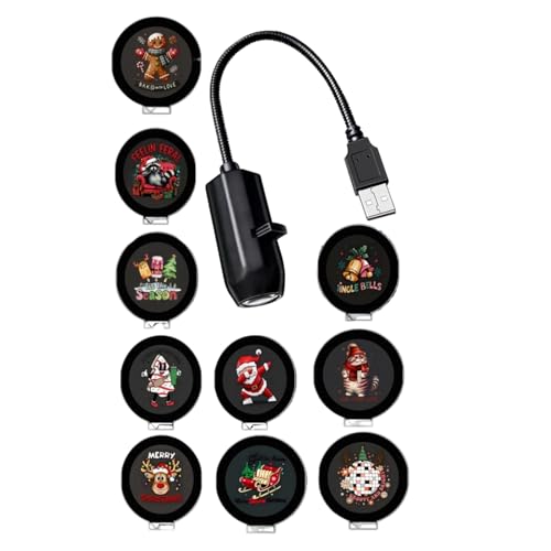 Projecteur De Noël Extérieur – Lumière De Projection De Vacances Rotative, Décoration Festive | Lumière De Fête De Noël À LED Pour La Maison, Le Salon, La Chambre À Coucher, Le Bureau, L'école