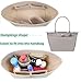 Lckaey Purse Organizer Insert for longchamp(Small) shor thandle Handbags Organizer 1012Beige-S