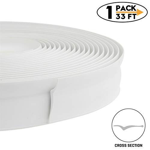 33 Feet Long Garage Door Weather Stripping Top and Sides Rubber Seal Strip