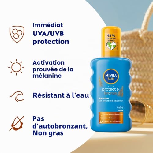NIVEA SUN Protect & spray solaire SPF 30 200 ml - vue 3