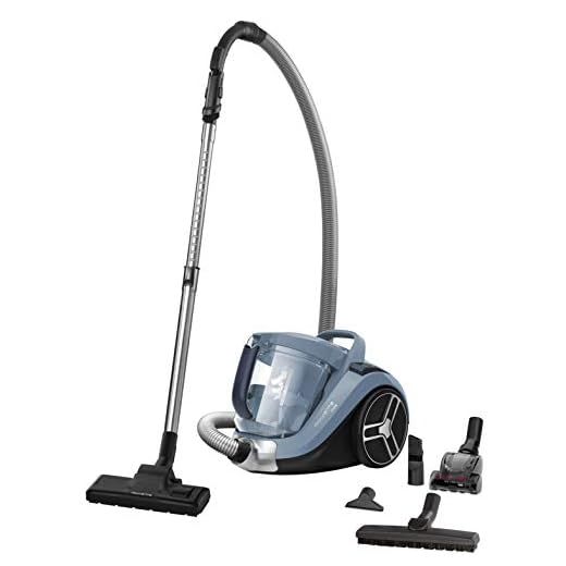 Rowenta RO4871 Compact Power XXL Aspirapolvere a Traino Senza Sacco, 2.5 L, 550 W, 75 dB(A), Tecnologia Ciclonica, Design Compatto, Animal Care Kit, Potente e Silenzioso, 5 Accessori Inclusi