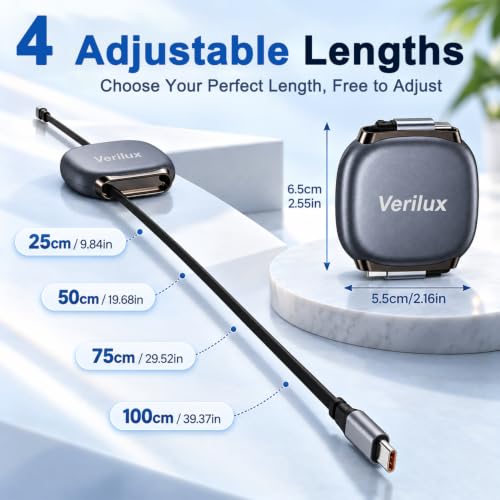 Image of Verilux PD 240W Type C Cable Fast Charging with 480Mbps Data Synch (1Pcs)