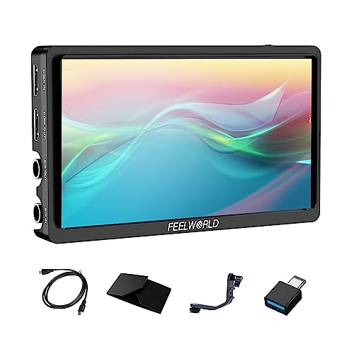 Monitor de campo FEELWORLD FW568S para grabaciones de vídeo en exteriores con cámaras réflex