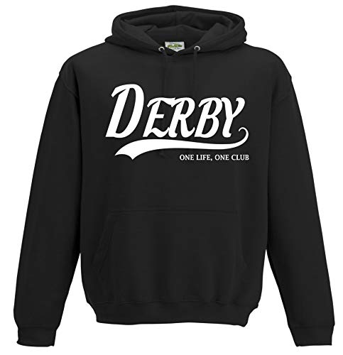 Derby One Life, One Club. Premium Hoodie Gift X-Large Black