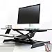 Ergotron – WorkFit Corner Standing Desk Converter, Dual Monitor Sit Stand Ergonomic Desk Riser for Tabletops – 44.8 Inch Width, Black