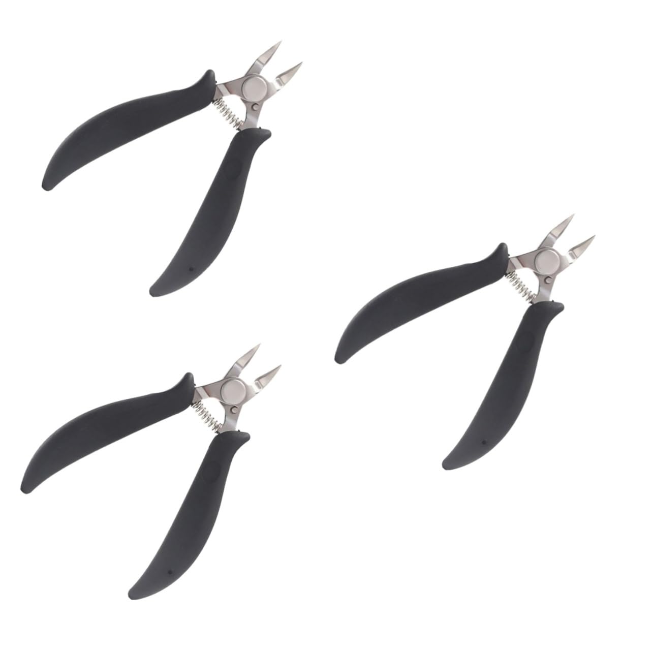 Healeved 3pezzi Tagliaunghie Acciaio Inossidabile Ergonomico Per Pedicure e Manicure Tronchesino Per Unghie Spesse e Incarnite Strumento Professionale Per Trattamenti Estetici Nero