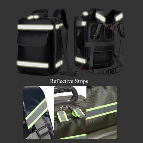 Kit de rescate de emergencia, bolsa de lona profesional impermeable para primeros auxilios para coche, senderismo, camping, viajes, Blue, A