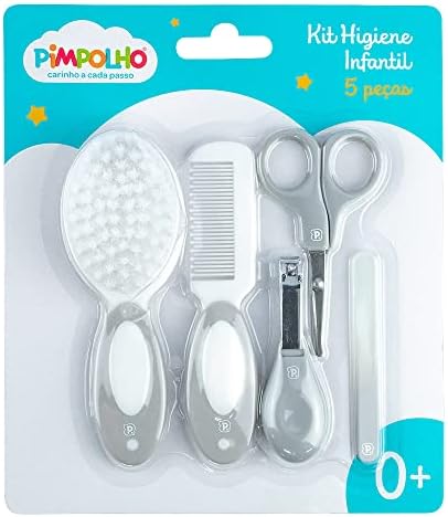 Pimpolho Kit Cuidados Com O Bebê 5 Peças: Tesoura Cortador Lixa D...