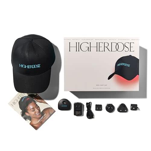HigherDOSE Red Light Therapy Hat for Hair Growth - Reduce