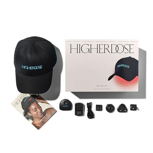 HigherDOSE Red Light Therapy Hat for Hair Growth - Reduce Hair Loss & Shedding - Targeted Infrared Red Light Therapy to Support Scalp Health