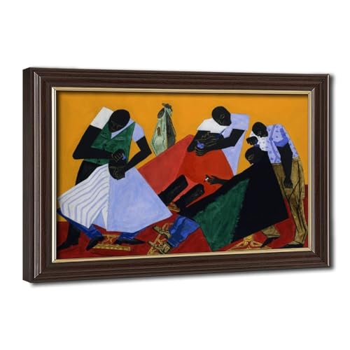 Tableau Harlem Renaissance Jacob Lawrence pour salon moderne chic