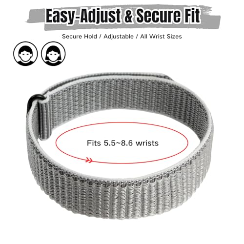 image for CAMTOVGCA Nylon Loop Replacement Strap Compatible with Hume Band, Brea