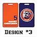 Custom Sports Bag Tag | Your Own Team Logo, Player Name + Number, Team Colors | Different Design Options | Personalized Bag Tag for Baseball Basketball Softball Football Hockey Soccer Golf Volleyball