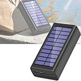 Solar Power Bank 30000/50000/100000mAh, Caricatore Portatile Da Esterno Impermeabile, Caricatore For Telefono Ad Alta Capacità Con Luce LED, Doppia USB For Campeggio, Escursionismo(50000MAH)