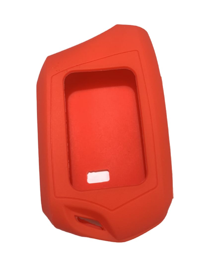 T9 RFX-2WT9-FM Key Silicone Sleeve Waterproof Dirt Tolerance Parts Durable RED 2WT9R for Compustar FM 2-Way 3000-FT LCD 4 Side Buttons Silicone Shell only Replacement New 1pcs