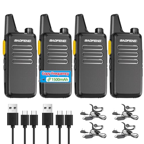 BAOFENG Long Range Encrypted Walkie Talkies 4Pack
