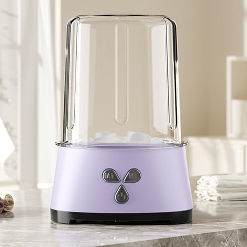 Machine à laver compacte pour sous-vêtements avec 2 programmes et batterie - 3