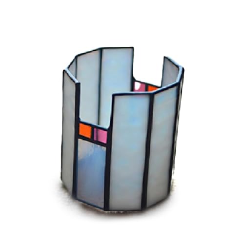 ステンドグラス キャンドルスタンド 雪灯り