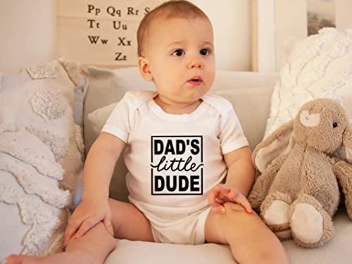 Viuluti Dad's Little Dude Baby Romper Funny Infant Boys Girls One-piece Newborn Daddy Outfit Baby Bodysuits Daddy