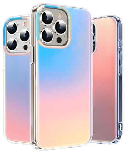 Coque iPhone 16e esthétique irisée pour fille look tendance