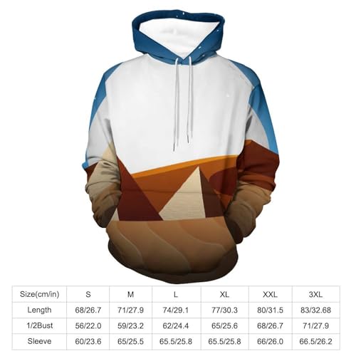 Sweats à capuche manche longue étoiles du désert pull chaud unisexe taille S