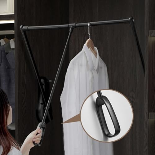 Tringle de penderie rétractable pour chambre à coucher : créez un dressing épuré et apaisant