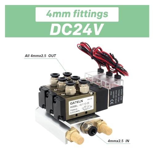 Électrovanne pneumatique 4V110-06 pour montage rapide de vérin - 3