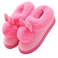 Short plush imitation rabbit plush Thick plush, no lint, no fading Fine plush, smooth, warm, breathable Internal full fluff wrap Comfortable home bunny cotton slippers for men and women