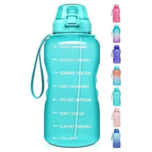 Fidus Large 1 Gallon/128oz Motivational Water Bottle with Time Marker & Straw,Leakproof Tritan BPA Free Water Jug,Ensure You Drink Enough Water Daily for Fitness,Gym and Outdoor Sports-Mint Green
