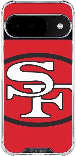Skinit Clear Phone Case Compatible with Google Pixel 10 - Officially Licensed NFL San Francisco 49ers Design