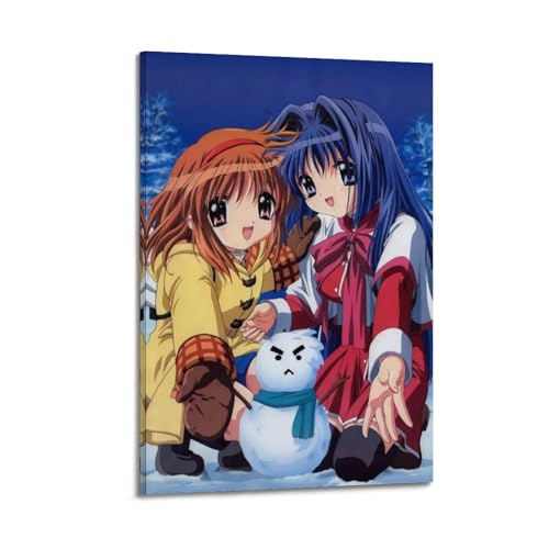 KFNICCE Kanon - Póster decorativo de anime, lienzo para pared e impresión artística moderna, decoración de dormitorio familiar, 60 x 90 cm