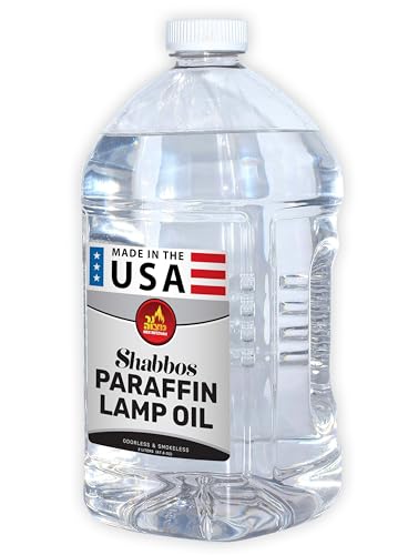 Ner Mitzvah Paraffin Lamp Oil - Clear Smokeless, Odorless, Clean Burning Fuel for Indoor and Outdoor Use - 2 Liter (67.6 oz)