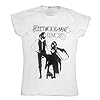 Fleetwood Mac T Shirt Rumours Band Logo Official Womens Skinny Fit White XS #2
