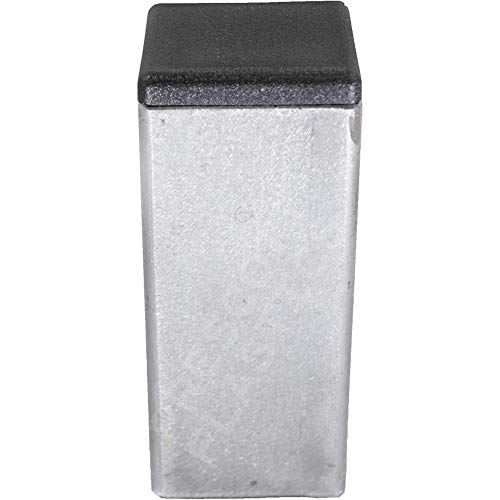 Image of 50pcs 10 X 30mm Black Plastic Square End Caps Tubing Plug Fence Post Pipe Cover Tube Chair Glide Insert Finishing Plug for Spuare Tubing
