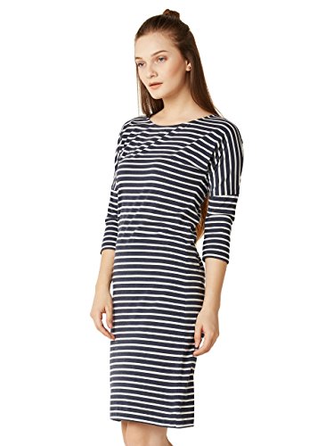 Image of Miss Chase Women's Striped Cotton Shift Dress