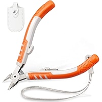 LEONTOOL Pince Coupante Transversale SMT/SMD - Pince Coupante Latérale - Lame De 90 Degrés - Coupe-angle Avant Avec Bec Plat Extra Long - Bord De Coupe De 0,4 Cm Pour Les Endroits