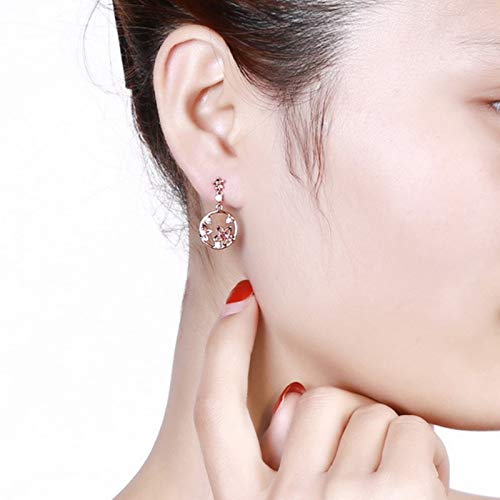 Pendientes de oro rosa con turmalina para niña perfectos para comunión 2