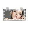 Auto Zonneklep Spiegel Make-up Spiegel Met 60 Led-verlichting, 3 Kleuren Verlichtingsmodus Achter Zonneklep Spiegel Voor…
