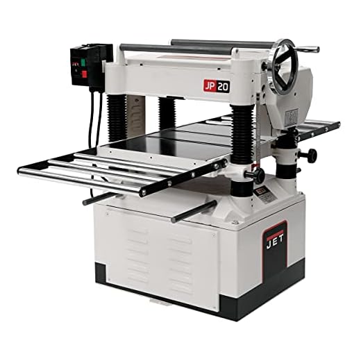 JET JWP-208-1, 20-Inch Planer, 4 HSS Knives, 3HP, 1Ph 230V (708528)