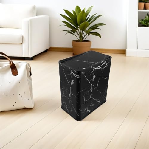 Poubelle cuisine étroite noire 20l rectangle DOITOOL - 5