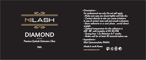 M Lash DIAMOND 6-7 Weeks Retention 1-2 Seconds Dry 5Ml thumb #5