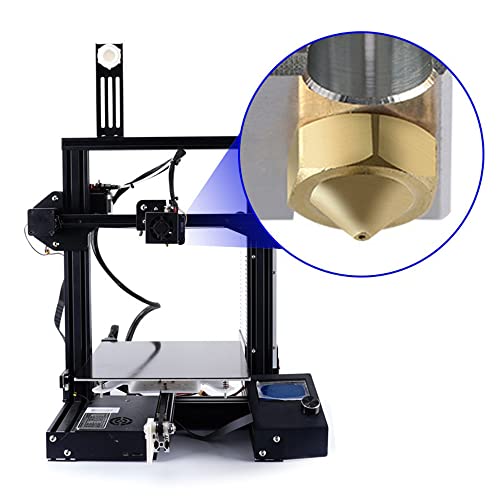 Lot de 20 buses d'extrudeuse en laiton pour imprimante 3D V5/6 Tête d'impression de rechange 1,75 mm (0,5 mm) 4 Lot de 20 buses d'extrudeuse en laiton pour imprimante 3D V5/6 Tête d'impression de rechange 1,75 mm (0,5 mm) – Image 5
