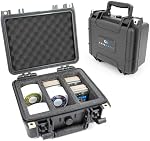 CASEMATIX Retro Gaming Case For PSP UMD Disc Games & Game Boy Cartridges – Holds 90 PSP UMD Discs or 48 Original Gameboy or Game Boy Color Games – Waterproof Impact Resistant Game Holder Storage Case