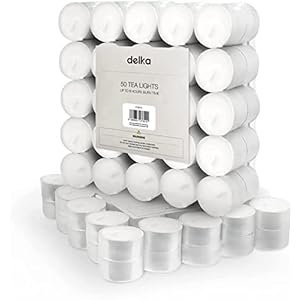 delka Unscented Tea Lights White &#...