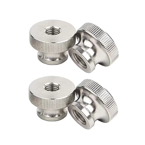 CONPHERON M3 Rändelmuttern Durchgangsloch Gerändelte Daumenmuttern 304 Edelstahl Griffmuttern Rändelmutter mit Hohem Kopf (6 Stück)
