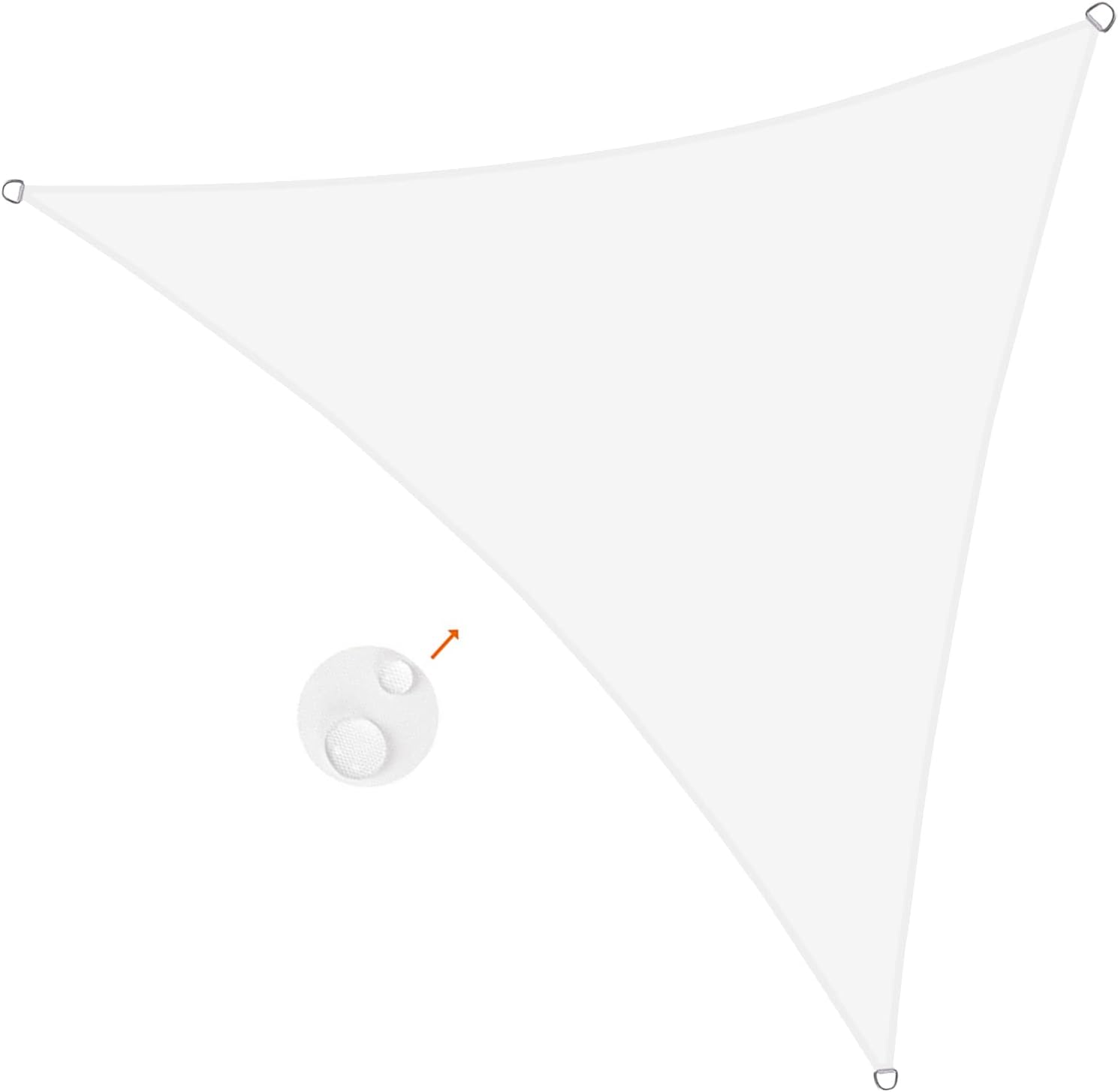 SUNNY GUARD Sun Shade Sail Triangle 3x3x3m Waterproof UV Block for