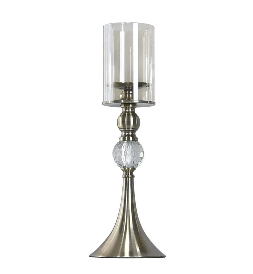 Candle Holder Candle Holder Stand Metal Glass Holders Coffee Table Decorative Centerpiece Candlesticks For Decoration Decorative(15x39.5cm)