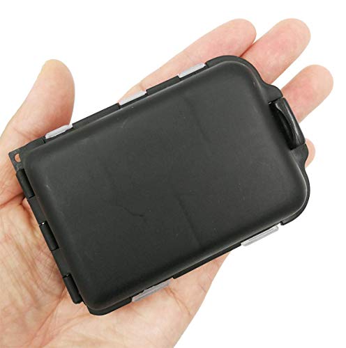 zalati Small Tackle Box 2pcs Portable Case with 10 Compartmentss Storage Box for Fishing Hooks Lure Baits - Image 3