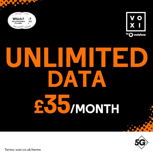 VOXI Sim card deal - Unlimited text and calls Unlimited Data for £35 per month