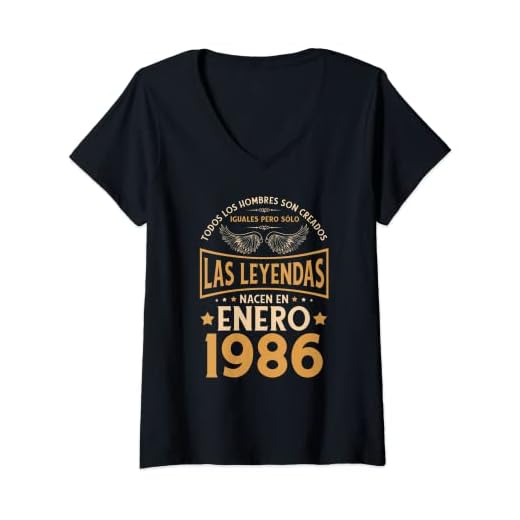 Mujer Cumpleaños Hombre Regalos Las Leyendas Enero 1986 Camiseta Cuello V